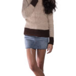 Maglione Bicolore Beige&Marrone